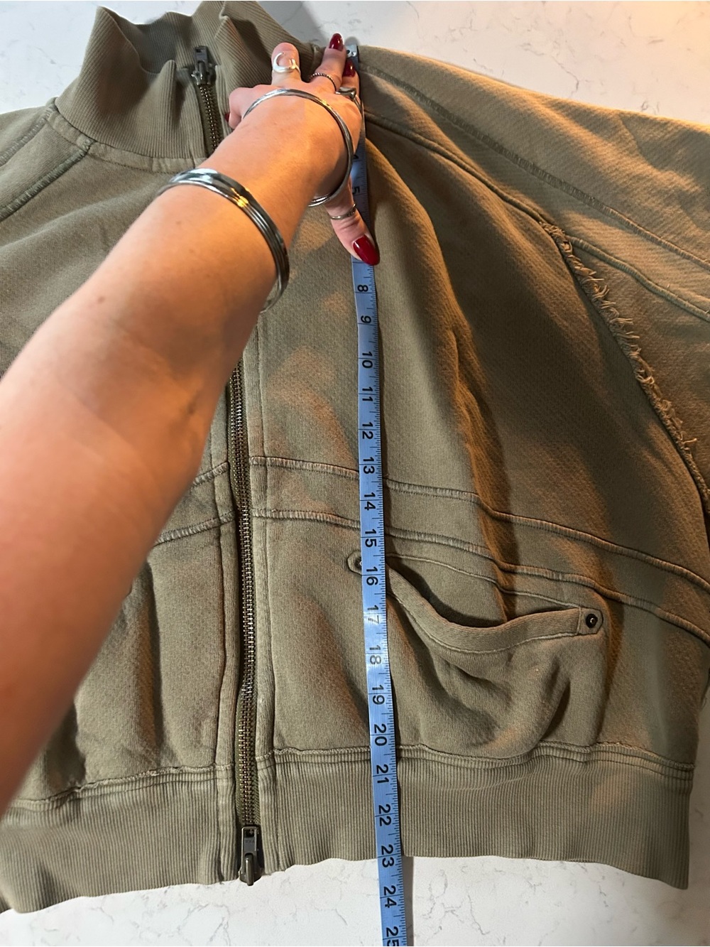 NWT Free People We The Free Thunder Cardi in Summer Pine - Picture 16 of 16